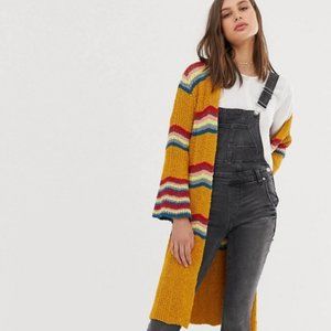 Free People Multicolor Striped Cardigan